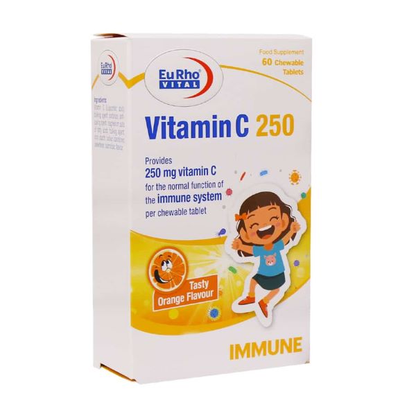 Eurho-Vital-Vitamin-C-250-mg-60-Chewable-Tabs